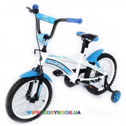 Велосипед FLASH 16" голубой Baby Tilly T-21642
